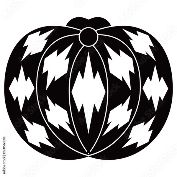 Obraz 家紋です。阿古陀瓜といいます。