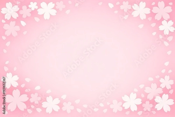 Obraz 桜モチーフ　壁紙　背景