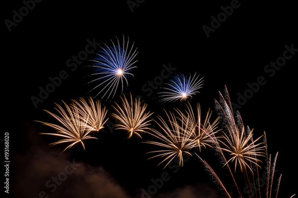 Obraz Fireworks, shapes and colors, quaint and beautiful.