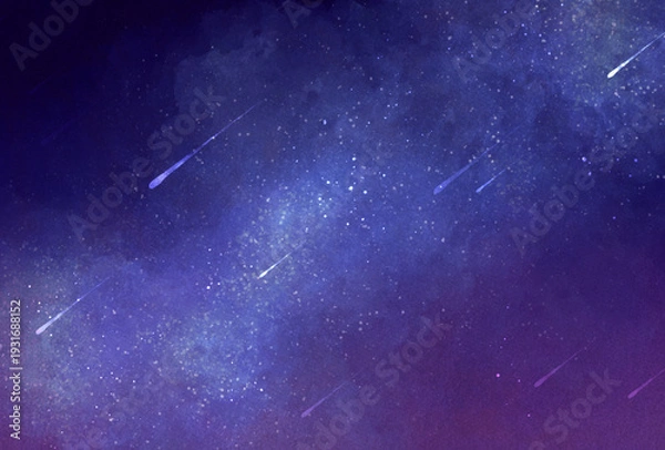 Obraz 背景素材_夜空_紫