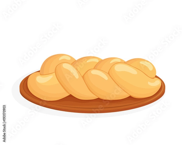 Obraz Braided bread, challah