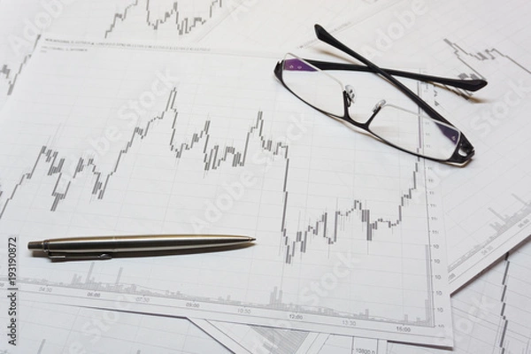 Obraz Stock trading chart