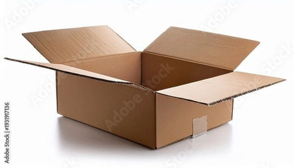 Obraz open cardboard box isolated on white
