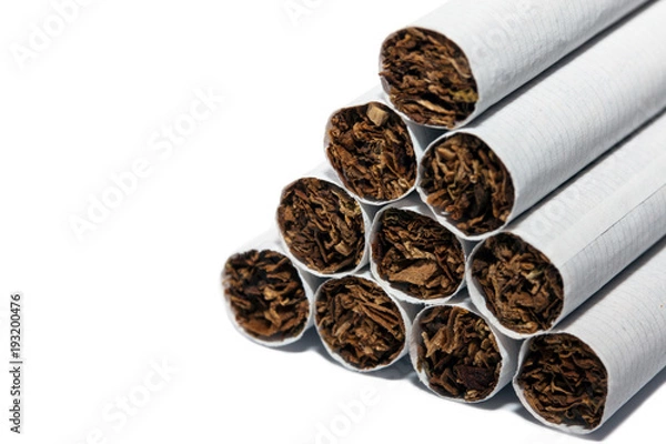 Fototapeta A pyramid of cigarettes