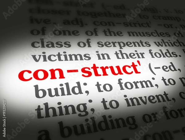 Fototapeta Dictionary Construct