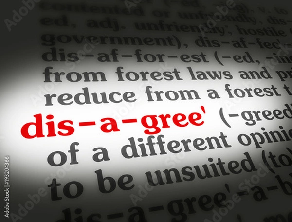 Obraz Dictionary Disagree
