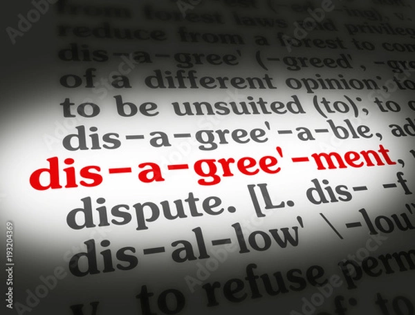 Obraz Dictionary Disagreement