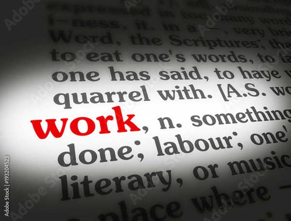 Fototapeta Dictionary Work