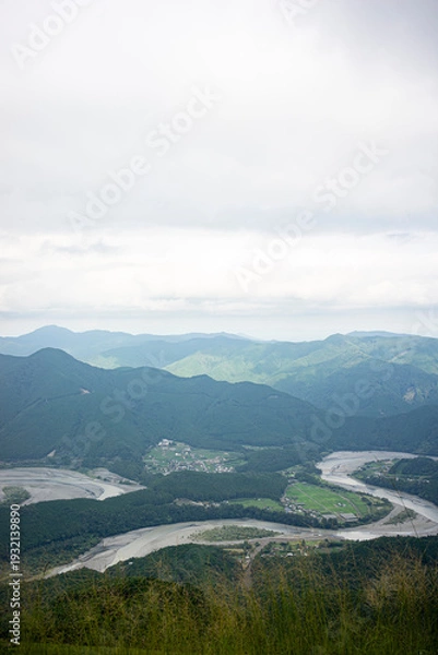 Obraz 静岡県島田市川根町から見た大井川