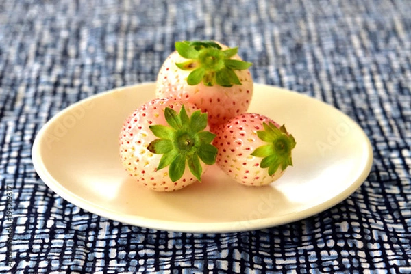 Obraz お皿のイチゴ