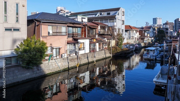 Obraz 日中の船溜り