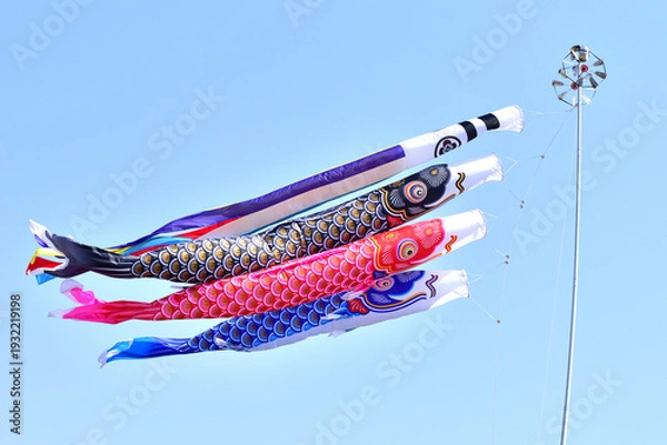 Obraz 青空と鯉のぼり