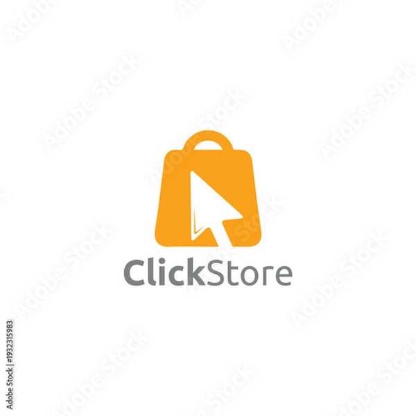 Obraz Click Store Logo Vector Simple Business