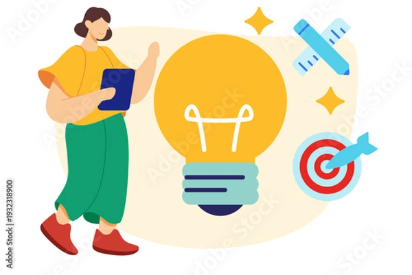 Obraz light bulb idea