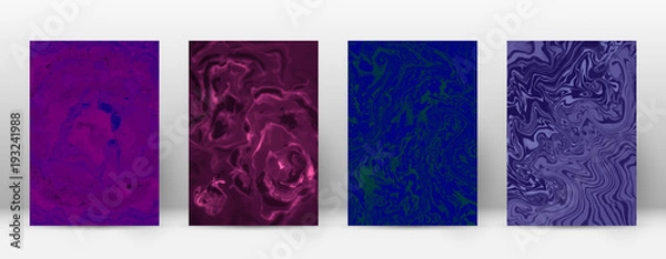 Fototapeta Abstract cover. Modern design template. Actual suminagashi marble. Minimalistic hipster flyer design. Brilliant trendy abstract cover. Vector illustration.