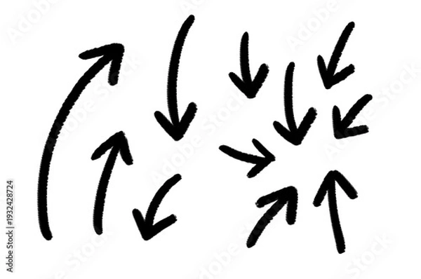 Obraz 分散　集合　矢印セット