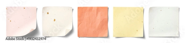 Obraz 和紙でできた正方形のメモ。折り紙、千代紙