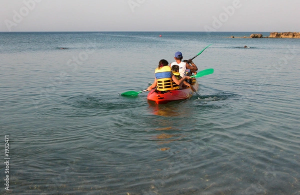 Obraz people in canoe
