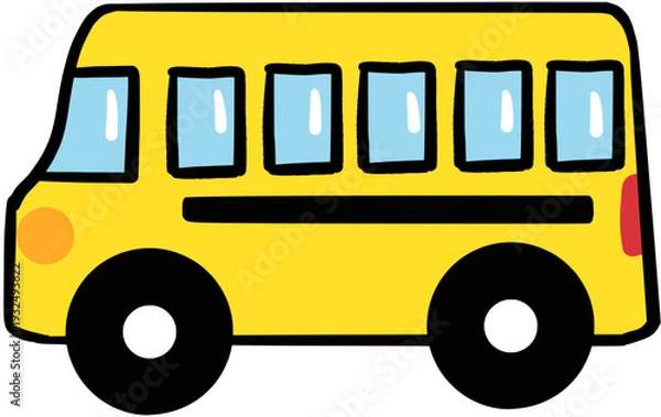 Obraz yellow school bus