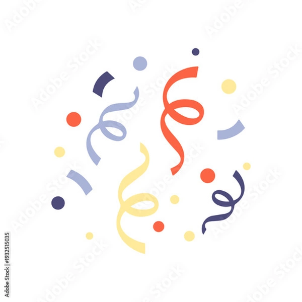 Obraz Confetti Celebration Illustrations Vector