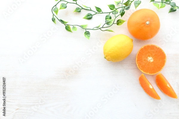 Obraz ビタミンイメージの爽やか背景素材