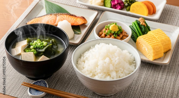 Obraz 理想的な和朝食