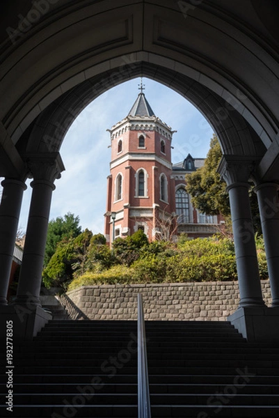 Obraz 慶應義塾図書館旧館の八角塔