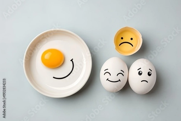 Fototapeta eggs in a row