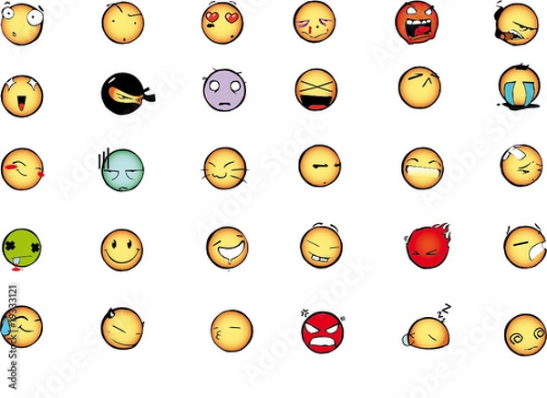Fototapeta Emoticons