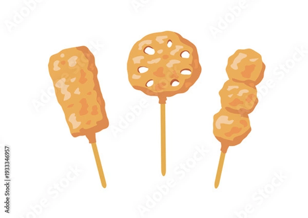 Obraz 美味しそうな串カツ