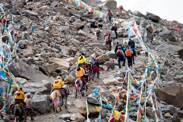 Obraz Pass Mount Kailash Himalayas range Tibet Kailas yatra