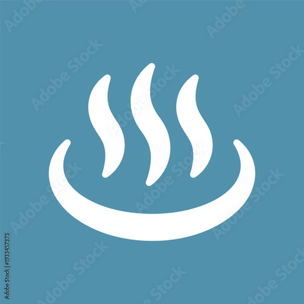 Obraz 温泉のシンプルなアイコン