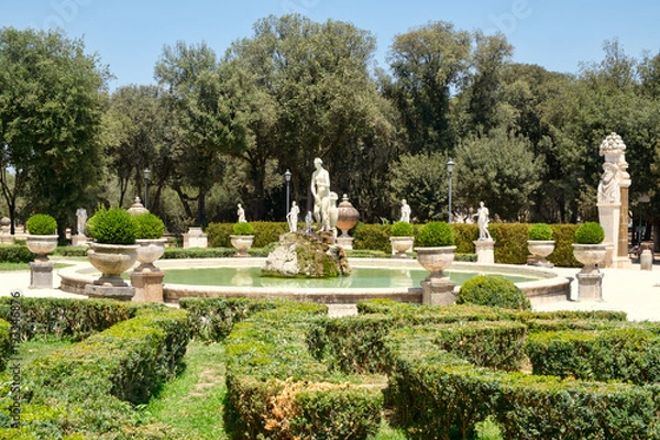 Obraz Ogrody w Villa Borghese w Rzymie