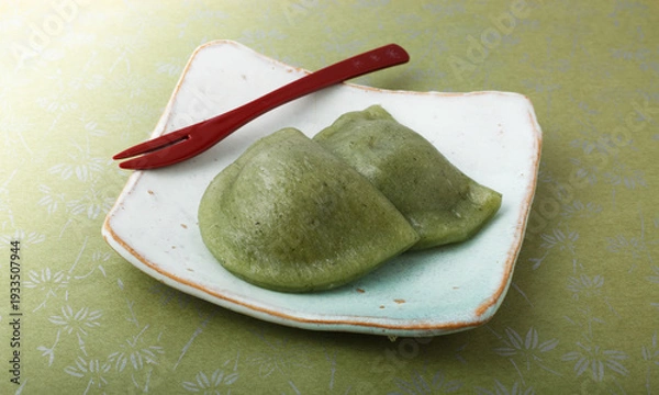 Obraz 草餅　スタジオ撮影