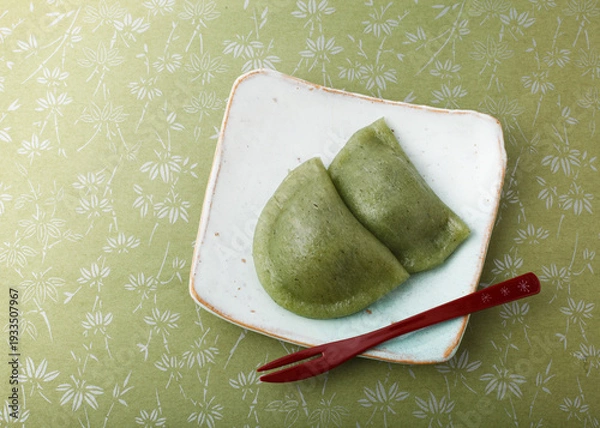 Obraz 草餅　スタジオ撮影