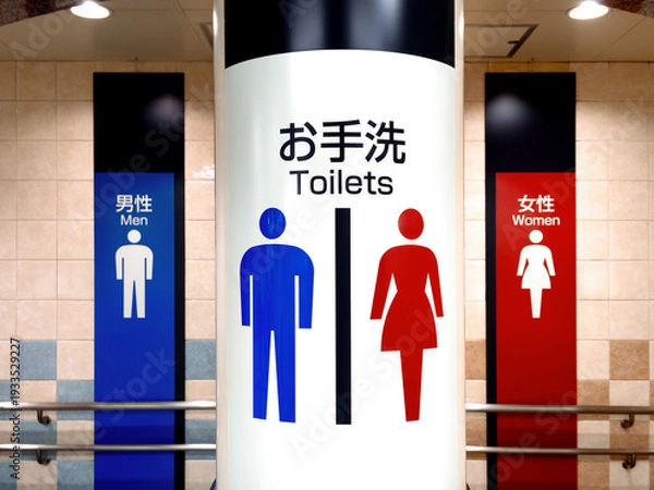 Obraz 駅の公衆トイレ