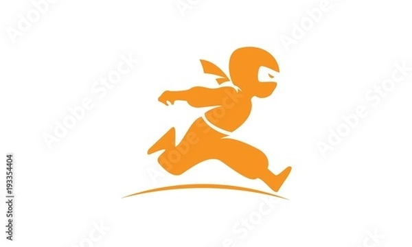 Obraz Ninja Kids Character Logo 