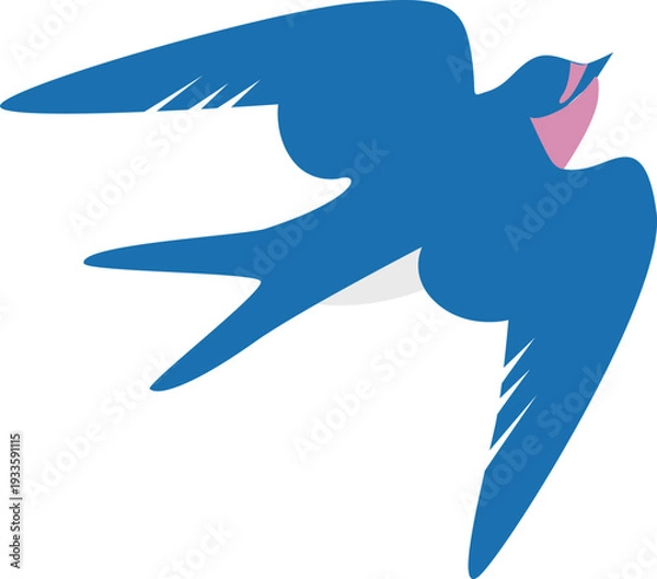 Obraz ツバメのシンプルイラスト素材