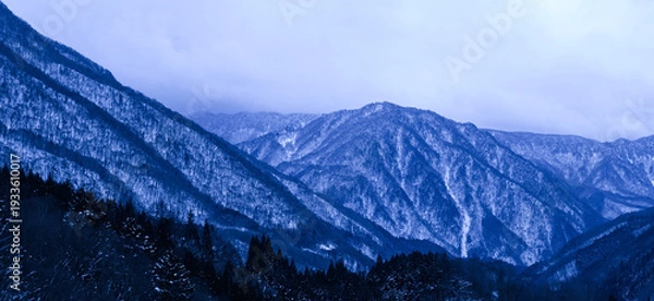 Obraz 岐阜県　雪山