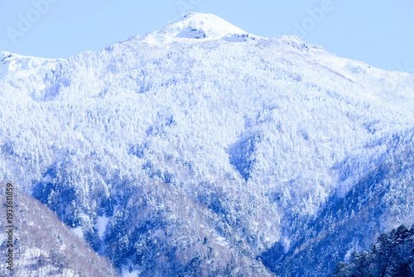 Obraz 岐阜県　雪山