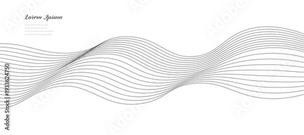 Obraz 幾何学 抽象 ストライプ 波 水 科学 背景