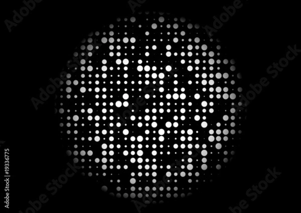 Fototapeta Dot wall lighted