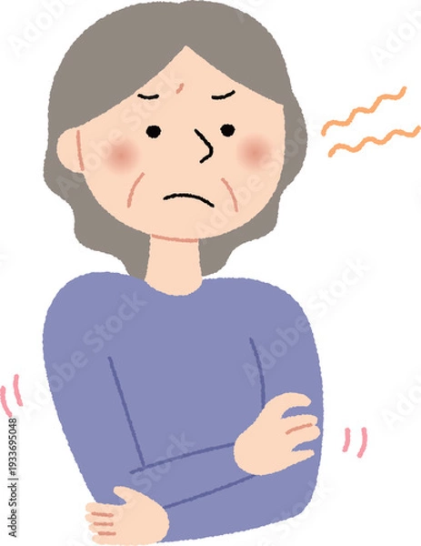 Obraz イライラしているシニア女性