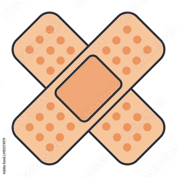 Fototapeta cure band isolated icon vector illustration design