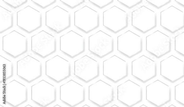 Obraz 背景透過　六角形のシームレスパターン