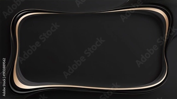 Obraz 落ち着いた雰囲気のシンプルなブラックフレーム