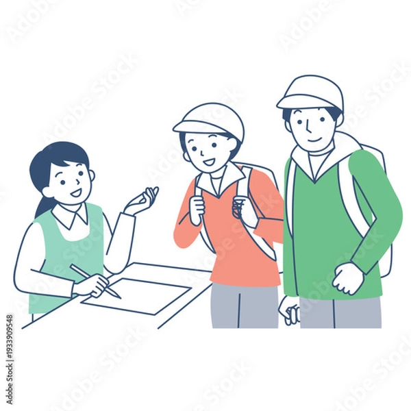 Obraz 災害ボランティアの受付