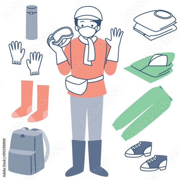 Obraz 災害ボランティアの持ち物