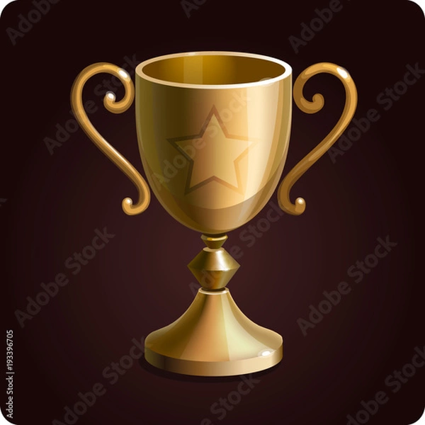 Fototapeta goblet  icon game element vector