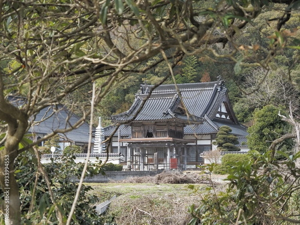 Obraz 日本のお寺の風景